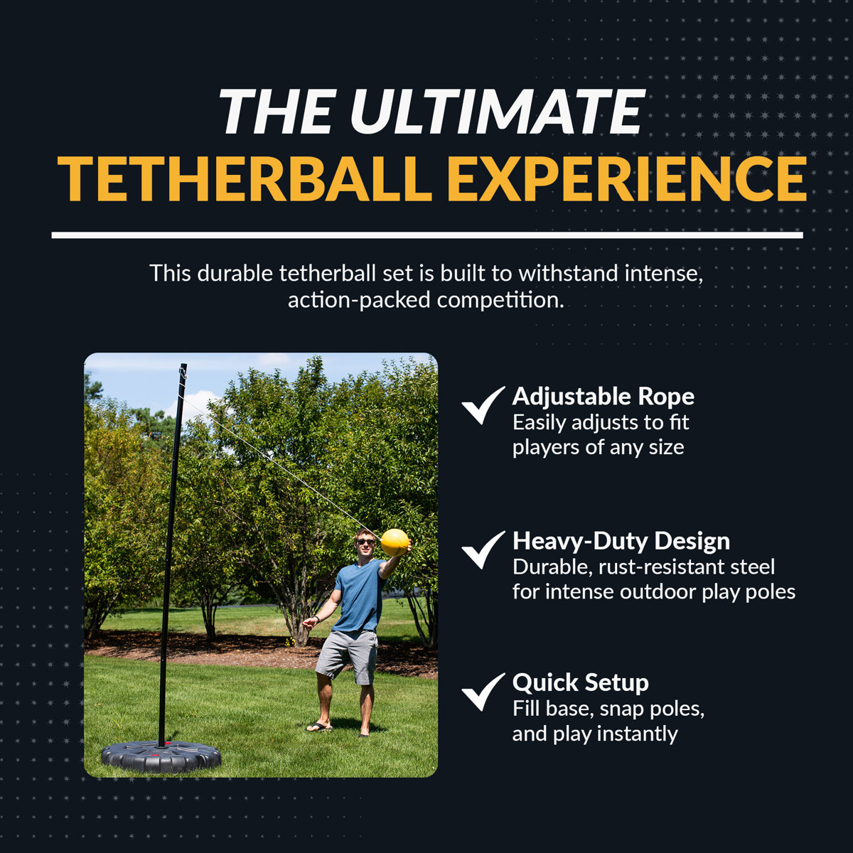 Hathaway Games Weather-Resistant Tetherball Set & Reviews | Wayfair